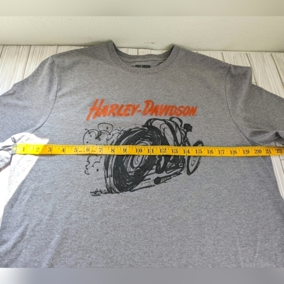 Harley Davidson Motorcycles Accelerate Cotton Jersey Tee in Gray Size Large - Picture 7 of 11